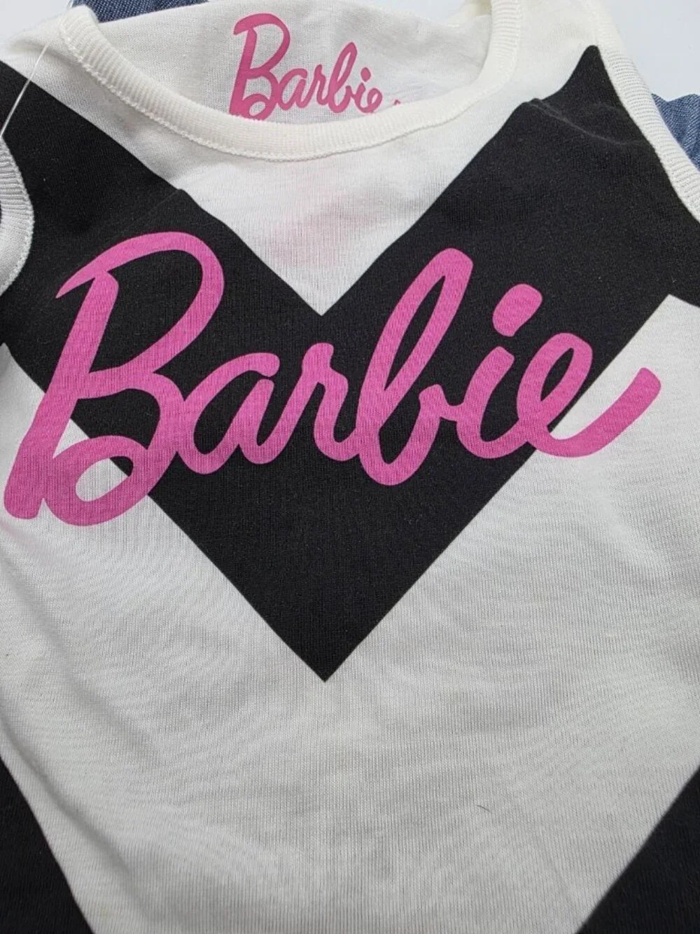 Barbie Hybrid Girl's 2 Piece Outfit Size XS Black Tank Top Shirt & Skirt
